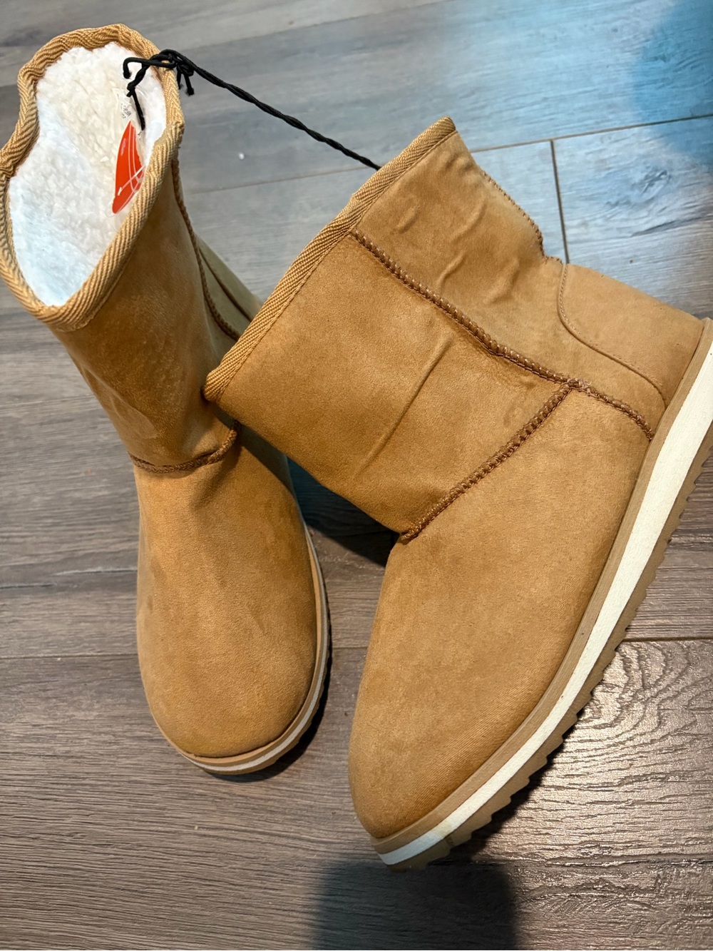 Womens Wonder Nation Faux Fur Boots Size 6